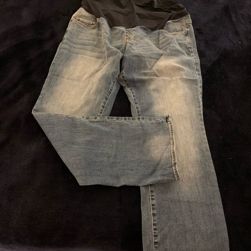 Maternity jeans.  Bootcut size 18. Liz Lange. EUC SFH
